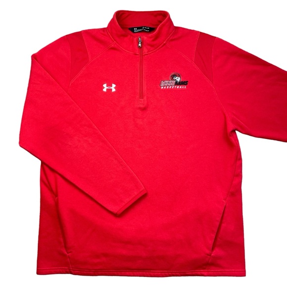 UA Winston-Salem State Rams Basketball TEAM ISSUED HBCU WSSU 1/4 Zip Jacket XL - Picture 1 of 12